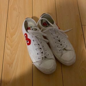 White Commes de garçons / converse low top sneakers (Converse Play) sz men’s 5